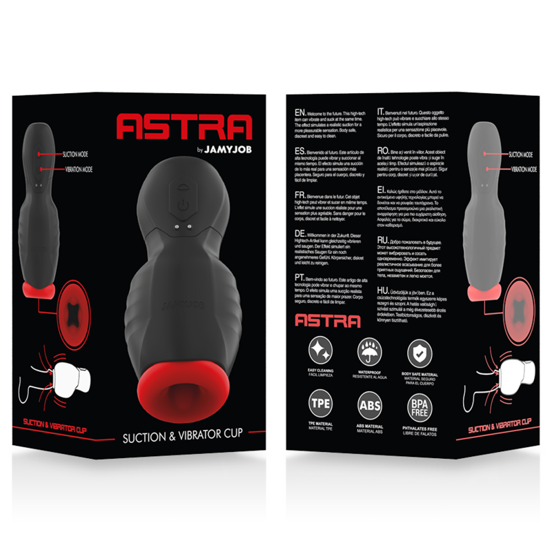 Jamyjob Astra Oral Masturbator – Saugen mit Stimulierenden Wellen & Starker Vibration