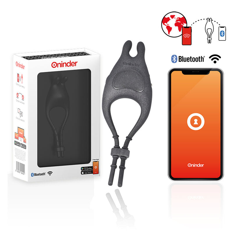 ONINDER Pampa Verstellbarer Multi-Positions Vibrationsring – Für Paare, App-gesteuert, Kostenlose APP