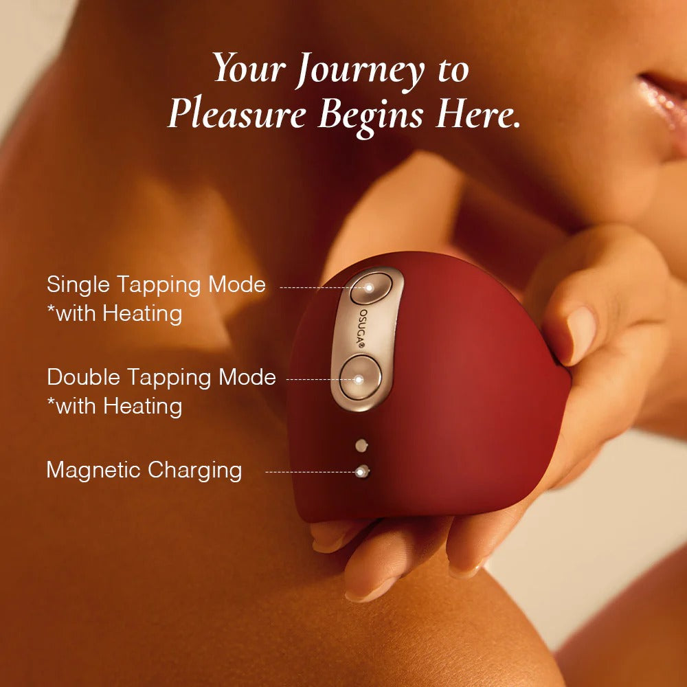 Kiss Dual Tapping Vibrator With Heating Function