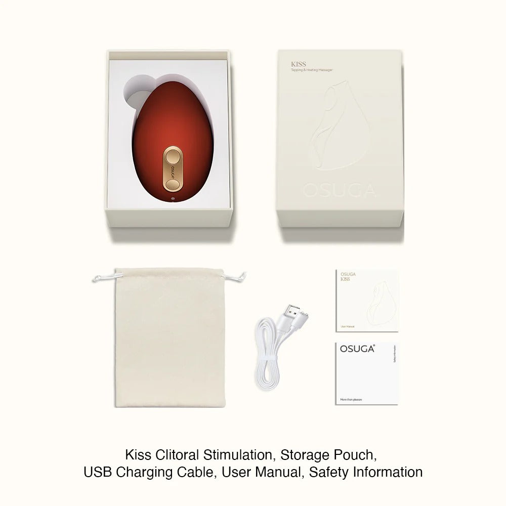 Kiss Dual Tapping Vibrator With Heating Function