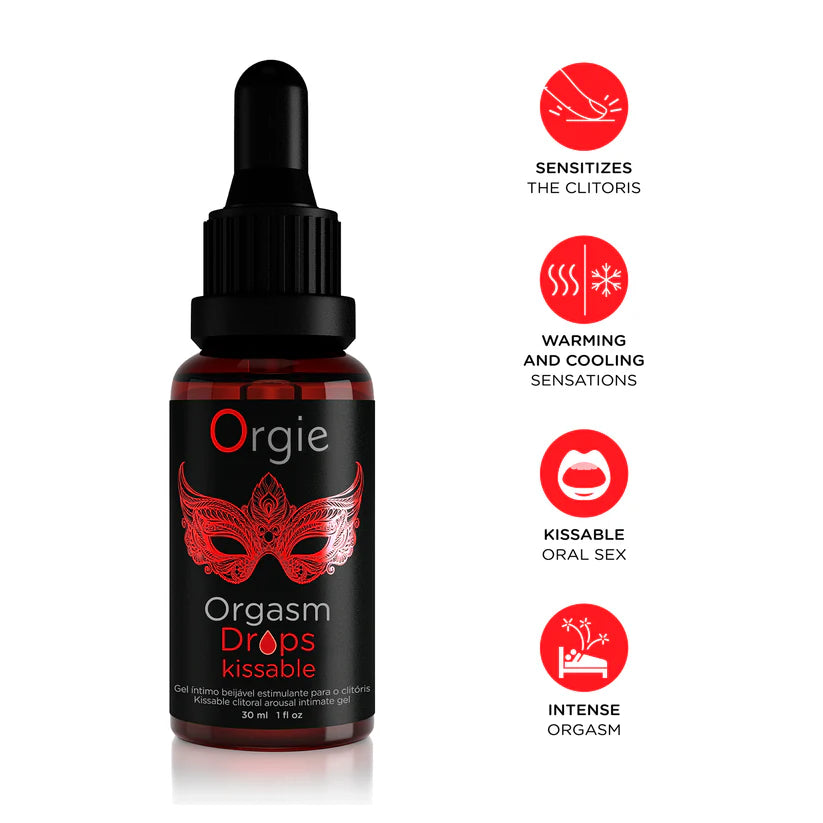 Orgie Orgasm Drops Kissable – Klitoralerregendes Gel, Oral-Sex geeignet 30ml