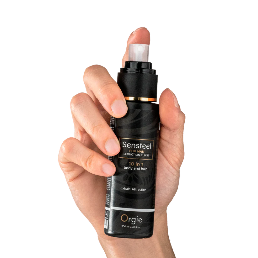 Orgie Sensfeel für Männer – 10-in-1 Pheromon Körperlotion für Verführung & Anziehung (inkl. Haare), 100ml