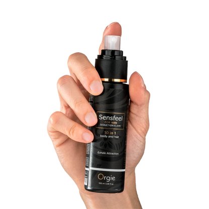 Orgie Sensfeel für Männer – 10-in-1 Pheromon Körperlotion für Verführung & Anziehung (inkl. Haare), 100ml