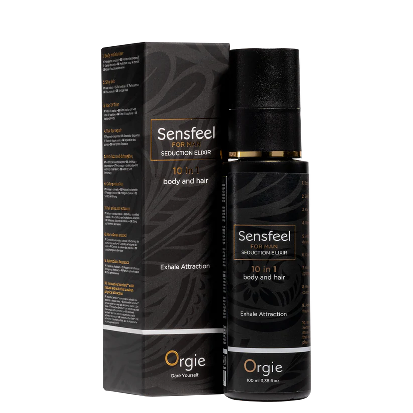 Orgie Sensfeel für Männer – 10-in-1 Pheromon Körperlotion für Verführung & Anziehung (inkl. Haare), 100ml
