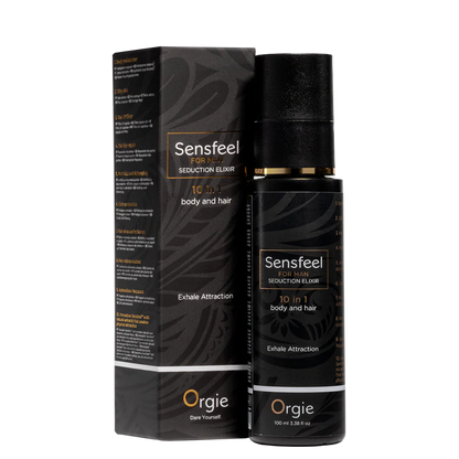 Orgie Sensfeel für Männer – 10-in-1 Pheromon Körperlotion für Verführung & Anziehung (inkl. Haare), 100ml