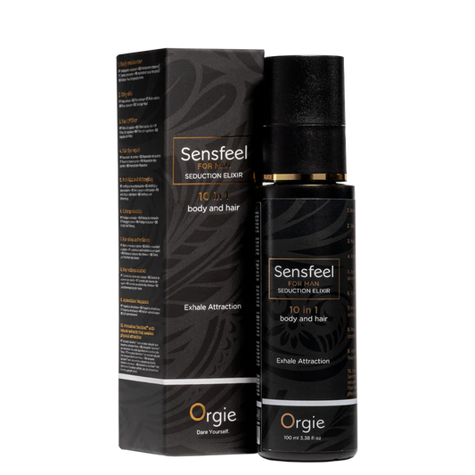 Orgie Sensfeel für Männer – 10-in-1 Pheromon Körperlotion für Verführung & Anziehung (inkl. Haare), 100ml