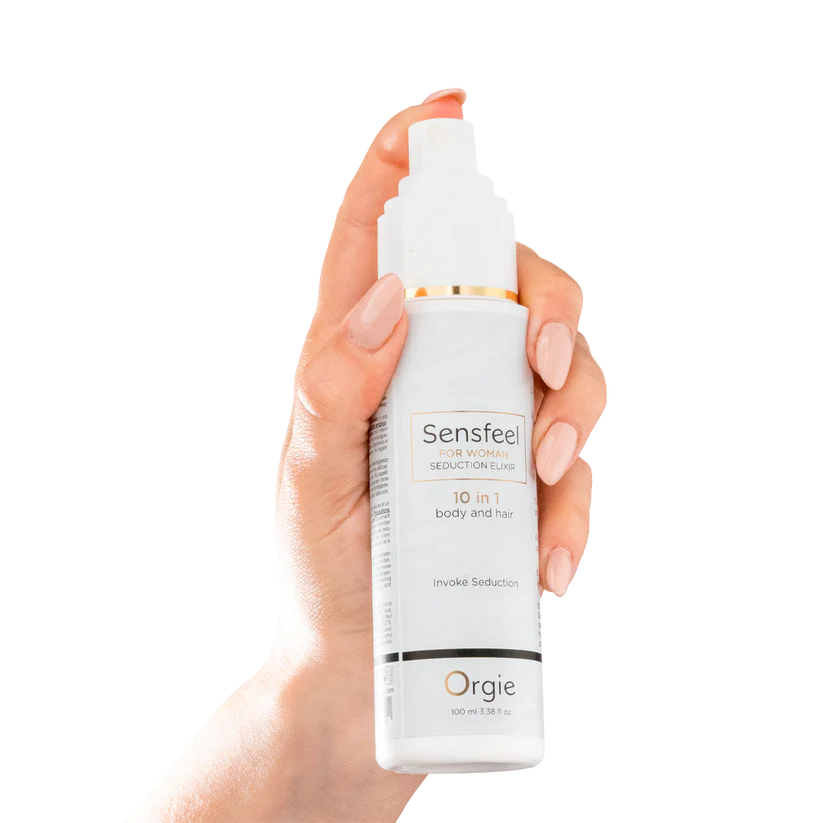 Orgie Sensfeel für Frauen – 10-in-1 Pheromon Körperlotion für Verführung & Anziehung (inkl. Haare), 100ml