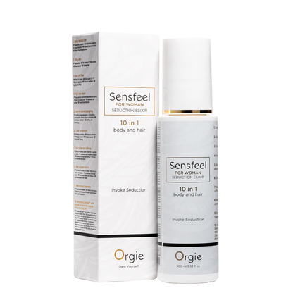 Orgie Sensfeel für Frauen – 10-in-1 Pheromon Körperlotion für Verführung & Anziehung (inkl. Haare), 100ml