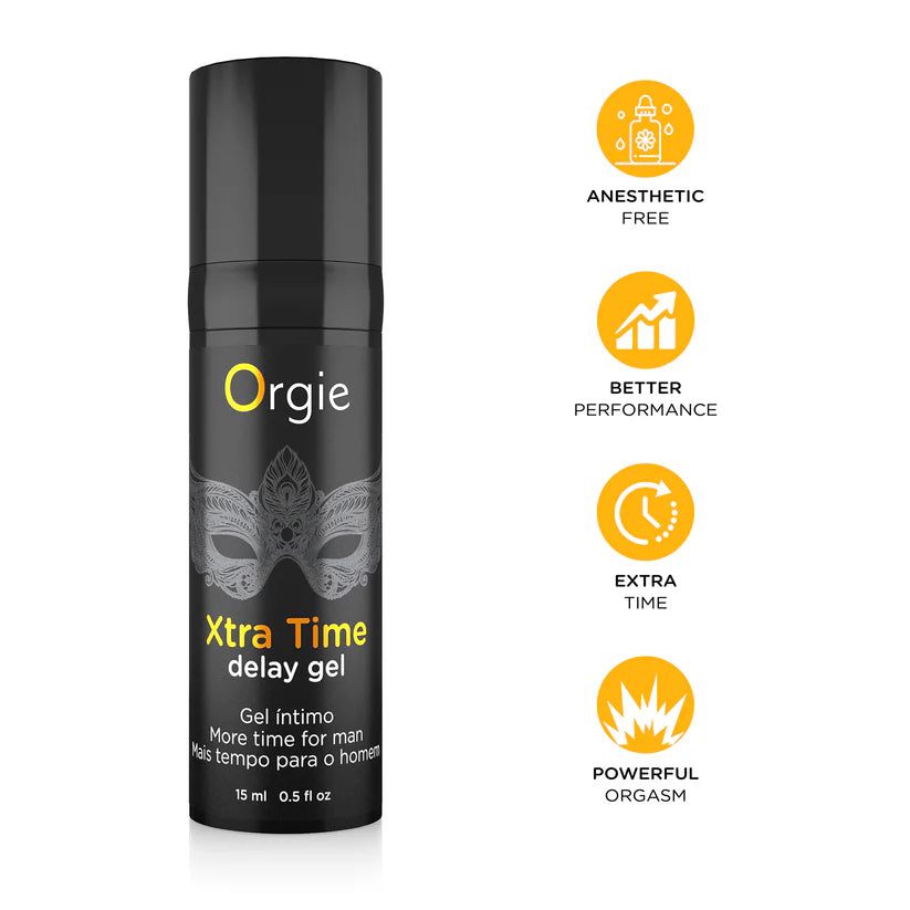 Orgie Xtra Time Delay Gel – Langanhaltende Kontrolle, Verlängertes Vergnügen 15ml