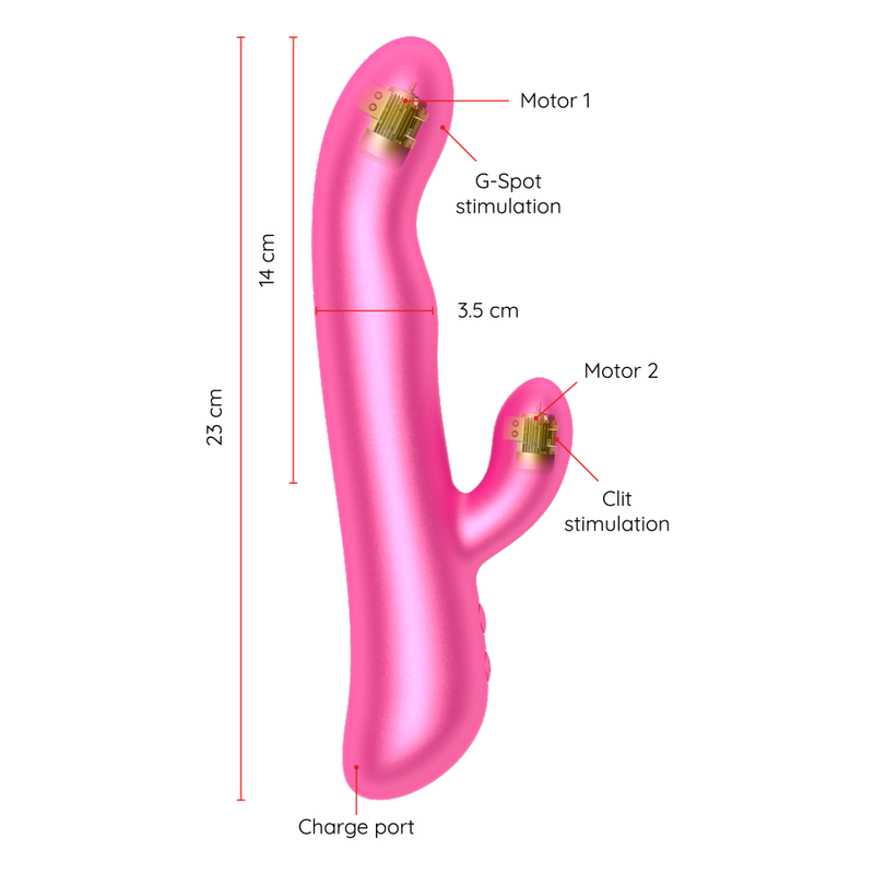 ONINDER Oslo Klassischer Rabbit Vibrator – App-gesteuert