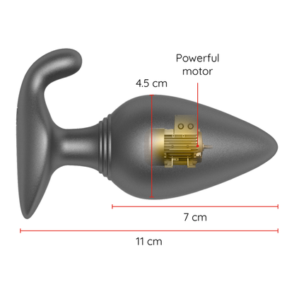 ONINDER Rio Anal Vibrator Plug Schwarz – App-gesteuert, Für Paare & Solo Genuss, Kostenlose APP