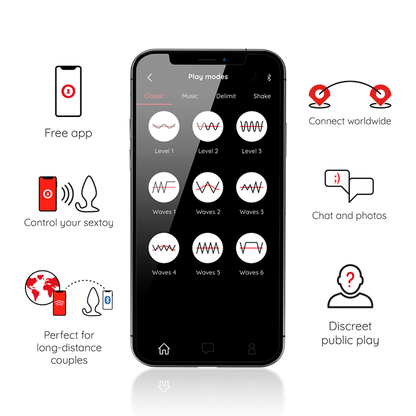 ONINDER Rio Anal Vibrator Plug Schwarz – App-gesteuert, Für Paare & Solo Genuss, Kostenlose APP