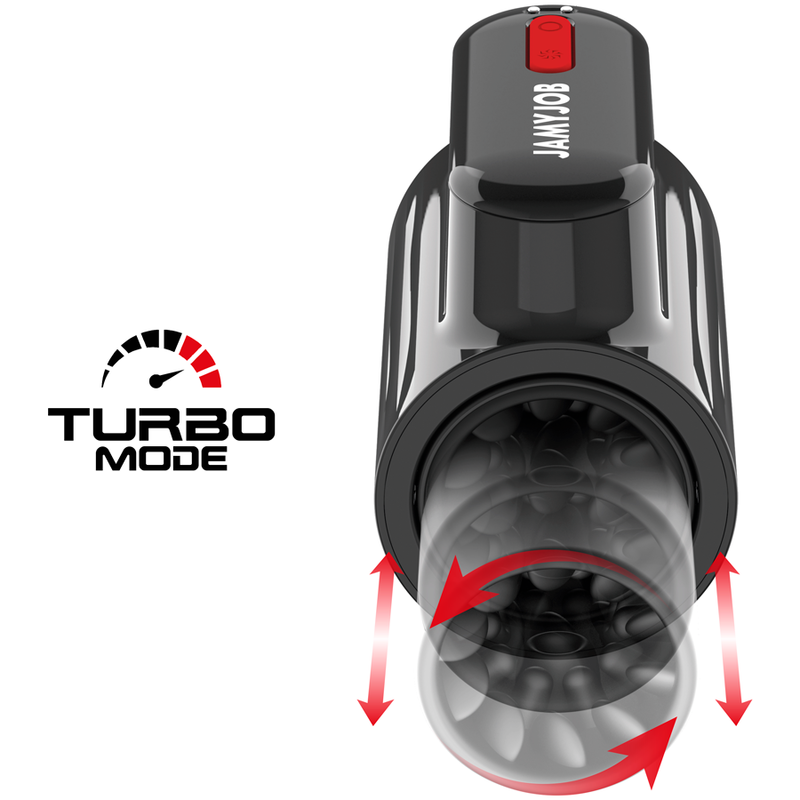 Jamyjob Vortex Turbo Masturbator – Stoßfunktion & 360° Rotation für Intensives Männervergnügen