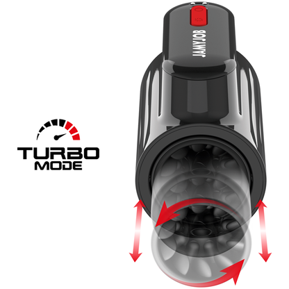 Jamyjob Vortex Turbo Masturbator – Stoßfunktion & 360° Rotation für Intensives Männervergnügen